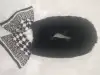 This thick, high-end rabbit fur and knitted pattern versatile scarf is warm, soft, comfortable, beautiful and elegant details Picture